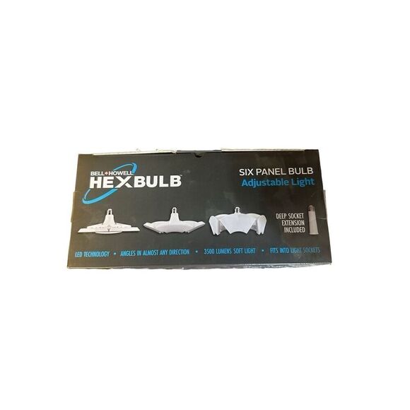 Bell Howell Hex Bulb E26 LED Garage 6 Panel Shop Office Attic Ceiling Light - Picture 2 of 4